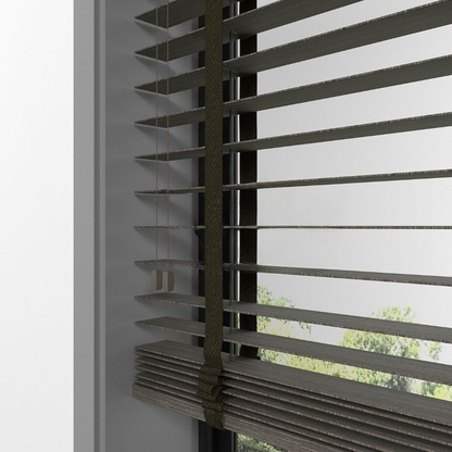 50mm Cinder Luxury Wood Blinds
