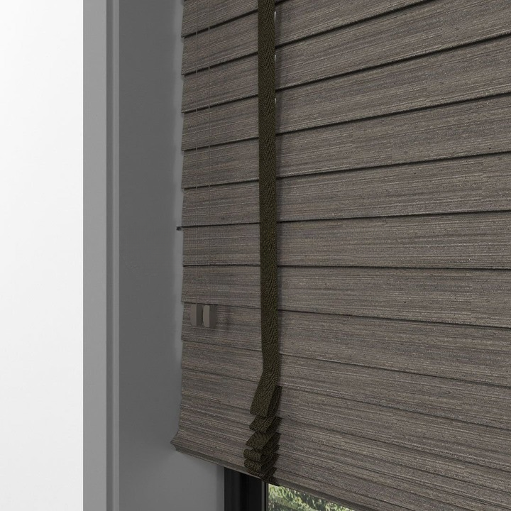 50mm Cinder Luxury Wood Blinds