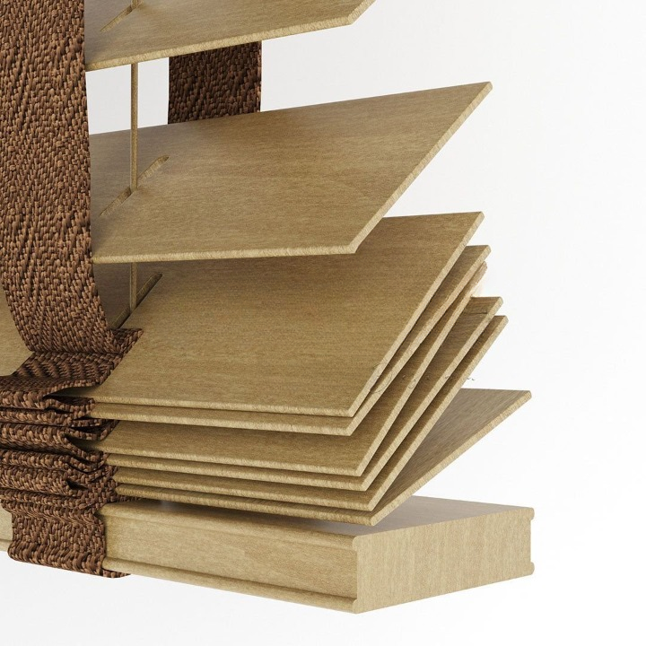 63mm Golden Oak Basswood Blinds