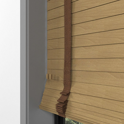 63mm Golden Oak Basswood Blinds