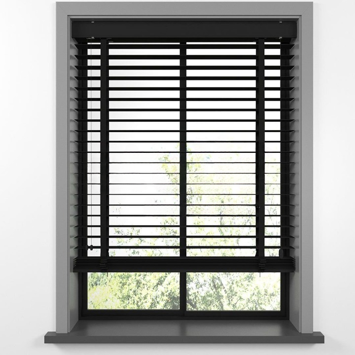 63mm Black Basswood Blinds