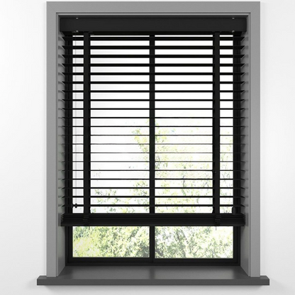 63mm Black Basswood Blinds