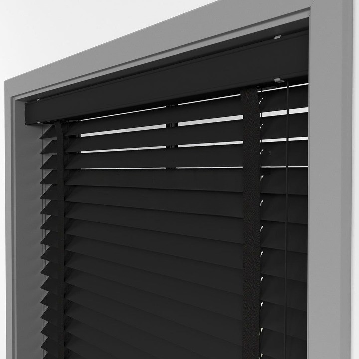 63mm Black Basswood Blinds