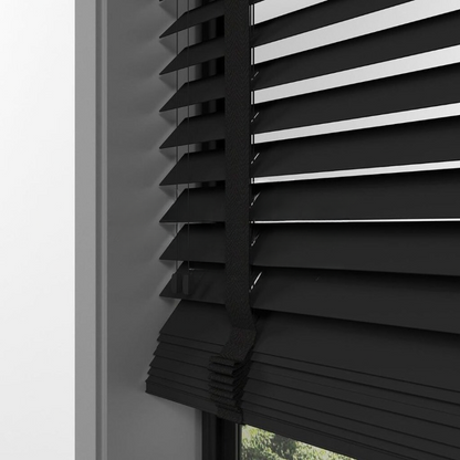 63mm Black Basswood Blinds