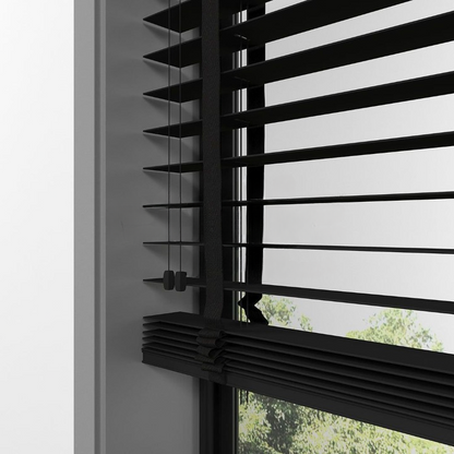63mm Black Basswood Blinds