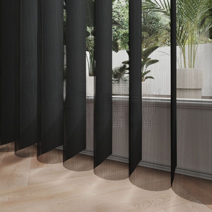 Accantus Black Vertical Sheer Blind