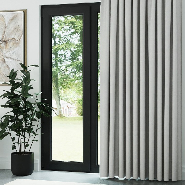 Light Grey Thermal Insulated Blackout Curtains