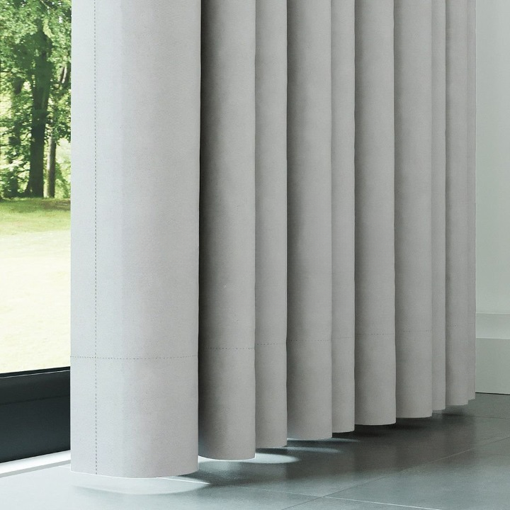 Light Grey Thermal Insulated Blackout Curtains