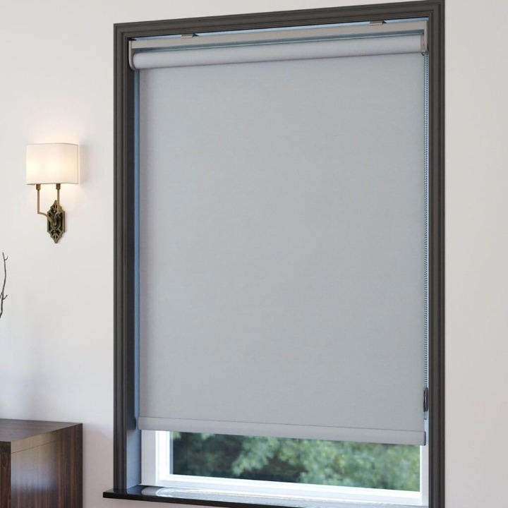Light Grey Blackout Roller Blinds