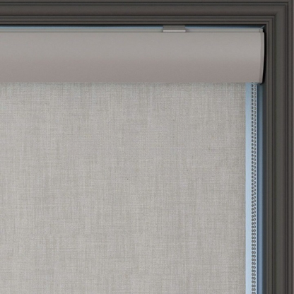Light Mink Linen Textured Blackout Roller Blinds