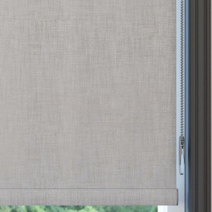 Light Mink Linen Textured Blackout Roller Blinds