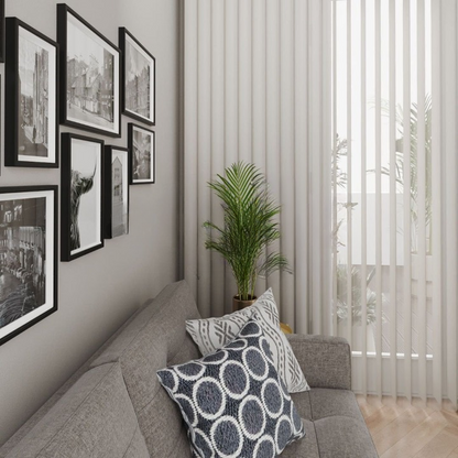 Algar Light Mink Vertical Sheer Blind
