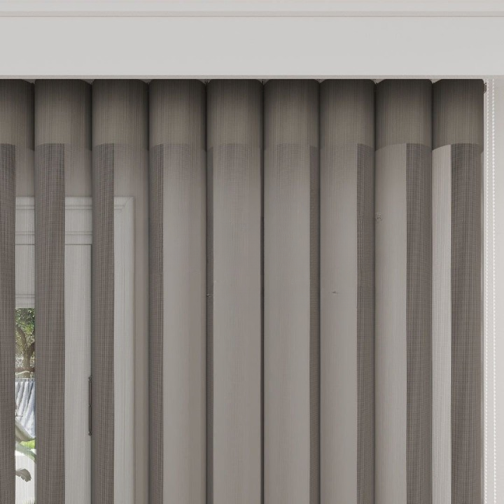 Alley Light Brown Vertical Sheer Blind