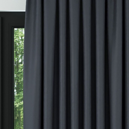 Anthracite Grey Room Darkening Blackout Curtains