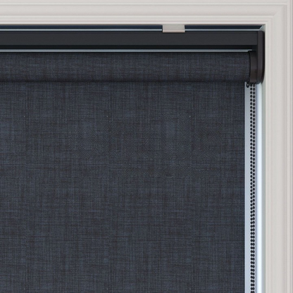 Anthracite Linen Textured Blackout Roller Blinds