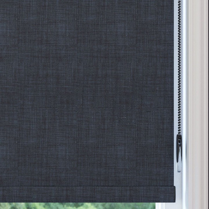 Anthracite Linen Textured Blackout Roller Blinds