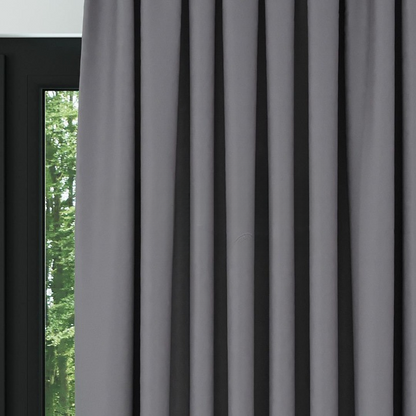 Medium Grey Thermal Insulated Blackout Curtains