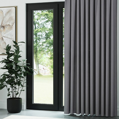 Medium Grey Thermal Insulated Blackout Curtains