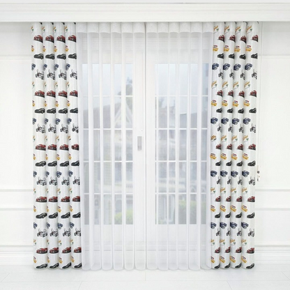 Car Themed Kids Room Vertical Sheer Blind