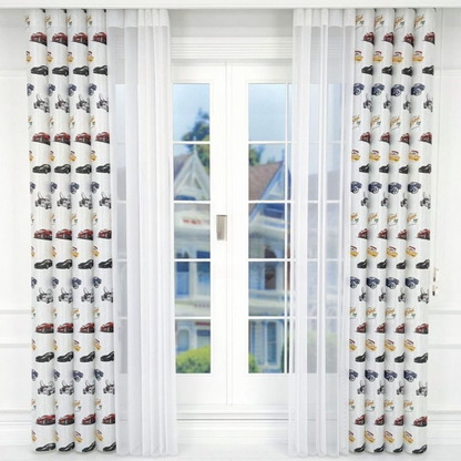 Car Themed Kids Room Vertical Sheer Blind