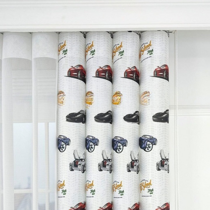 Car Themed Kids Room Vertical Sheer Blind