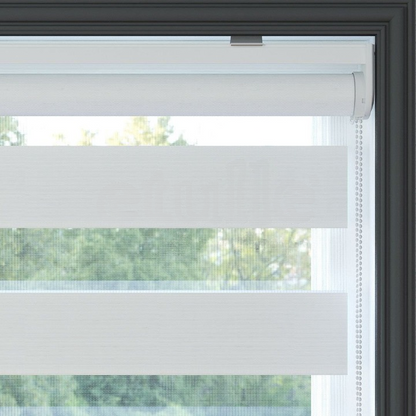 White Plain Zebra Roller Blind