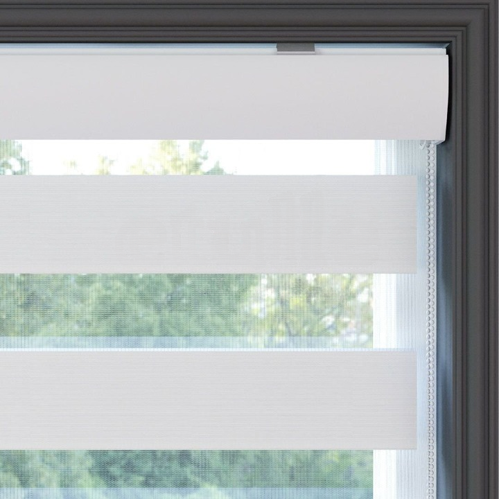 White Plain Zebra Roller Blind