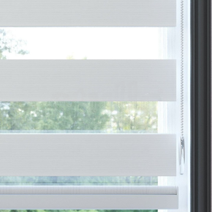 White Plain Zebra Roller Blind