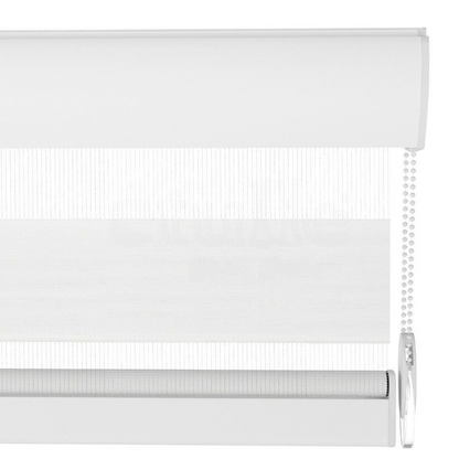 White Plain Zebra Roller Blind
