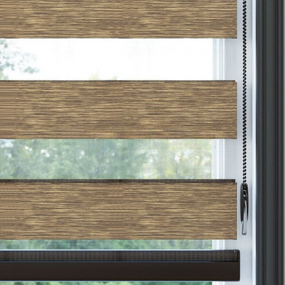 Brown Plain Zebra Roller Blind