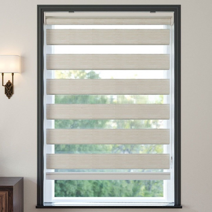Cream Plain Zebra Roller Blind