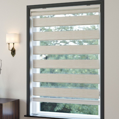 Cream Plain Zebra Roller Blind