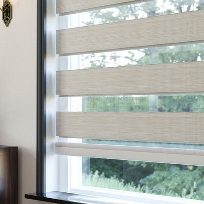Cream Plain Zebra Roller Blind