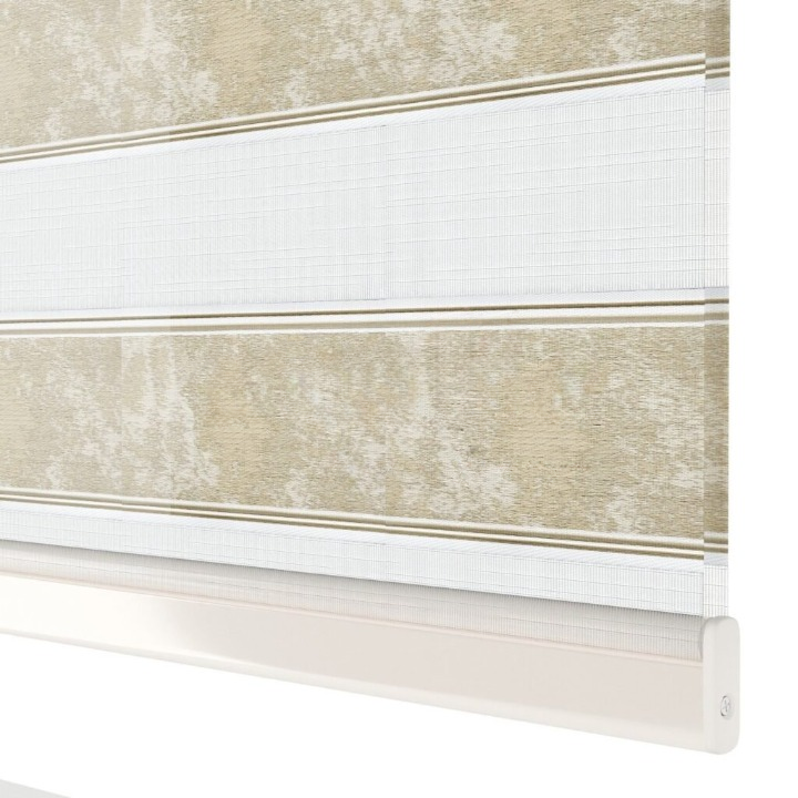 Gold Plain Zebra Roller Blind