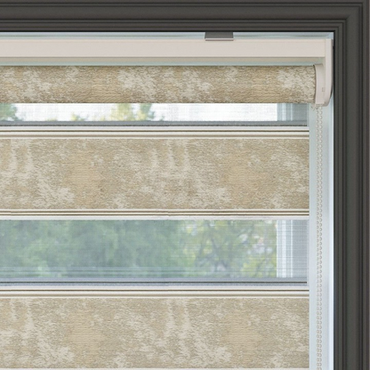 Gold Plain Zebra Roller Blind