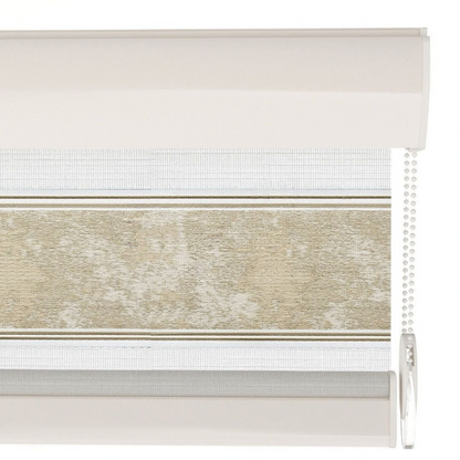 Gold Plain Zebra Roller Blind