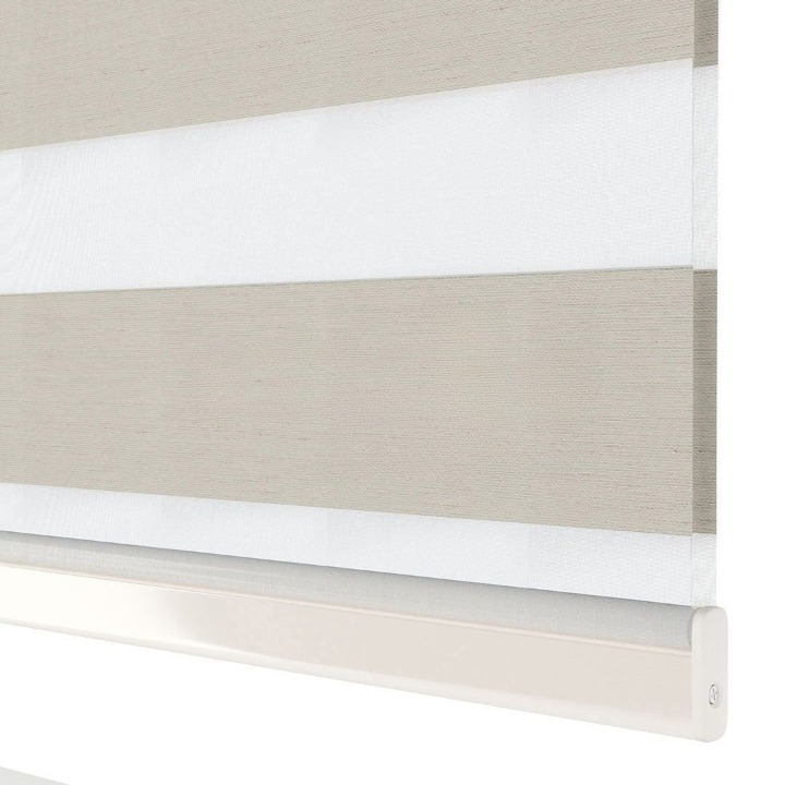 Latte Plain Zebra Roller Blind
