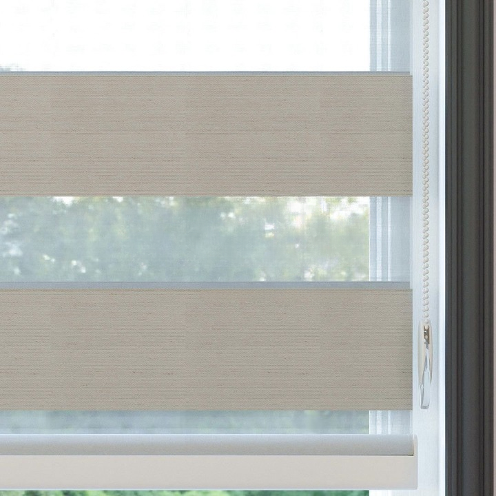Latte Plain Zebra Roller Blind
