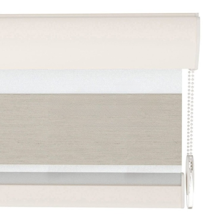 Latte Plain Zebra Roller Blind