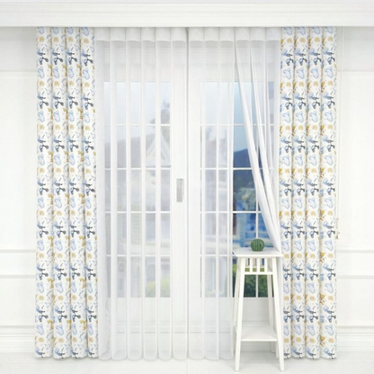 Teddy Bear Print Vertical Sheer Blind