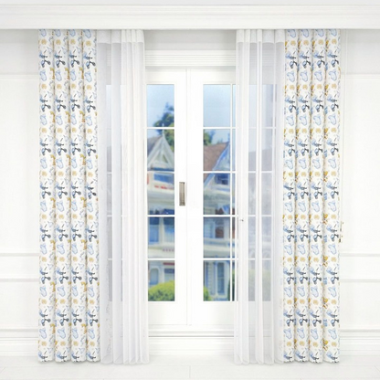 Teddy Bear Print Vertical Sheer Blind