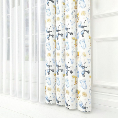 Teddy Bear Print Vertical Sheer Blind