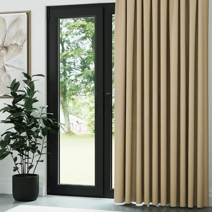 Beige Thermal Insulated Blackout Curtains