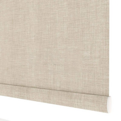 Beige Linen Textured Blackout Roller Blinds
