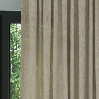 Begie Shimmering Plain Sheer Curtain