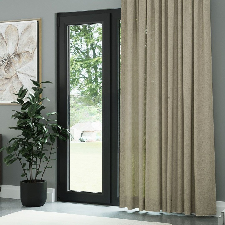 Begie Shimmering Plain Sheer Curtain