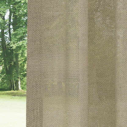Begie Shimmering Plain Sheer Curtain