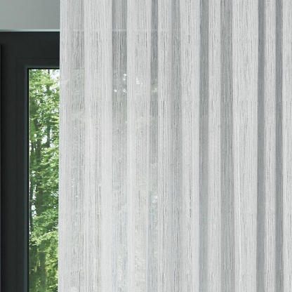 White Bark Textured Sheer Curtain