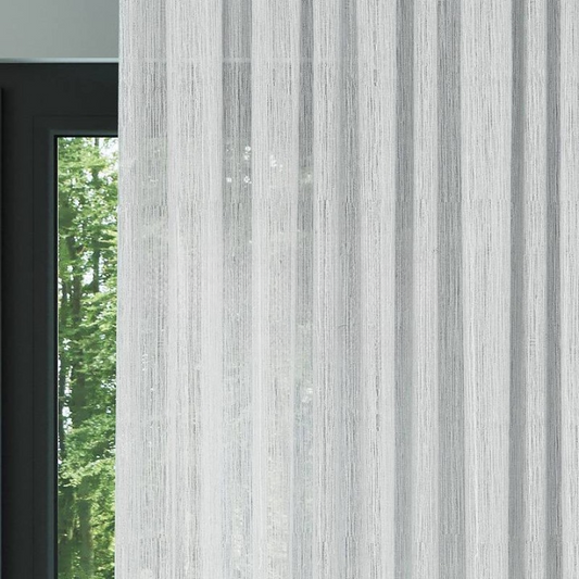 White Bark Textured Sheer Curtain