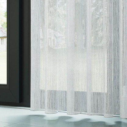 White Bark Textured Sheer Curtain